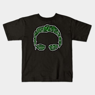 The Matrix Shapecloud (with background) Kids T-Shirt